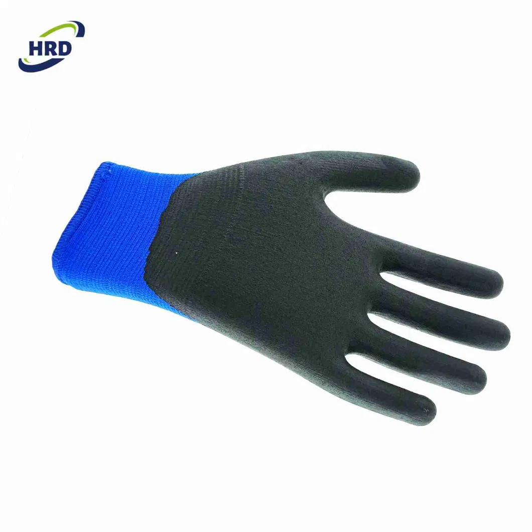 Professional Manufacturer Ultra Thin Micro Foam Nitrile Coated Industrial Safety Work Gloves