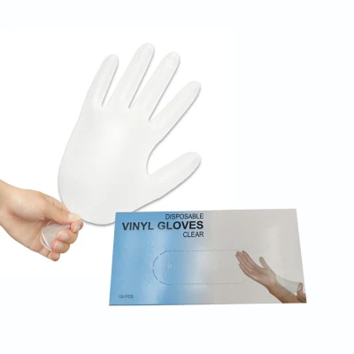 工場出荷時の価格プロモーション Vinly パウダーフリー安全手袋